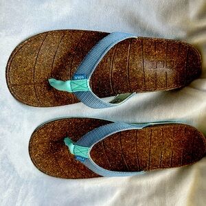 sole Brand Santa Cruz Flip Flops. Molded cork footbed with excellent support.
